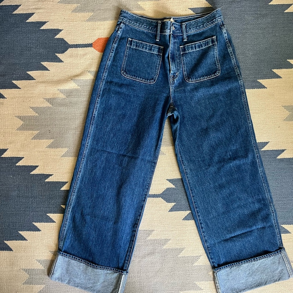 Madewell Superwide Cuffed jeans size 30